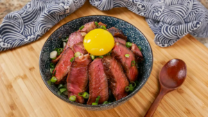 wagyu donburi rice bowl beef